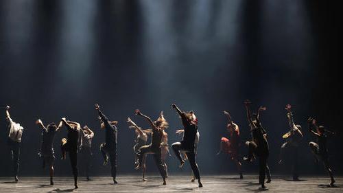 Dancers performing on stage